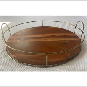 Hearth & Hand Wood & Wire Tray